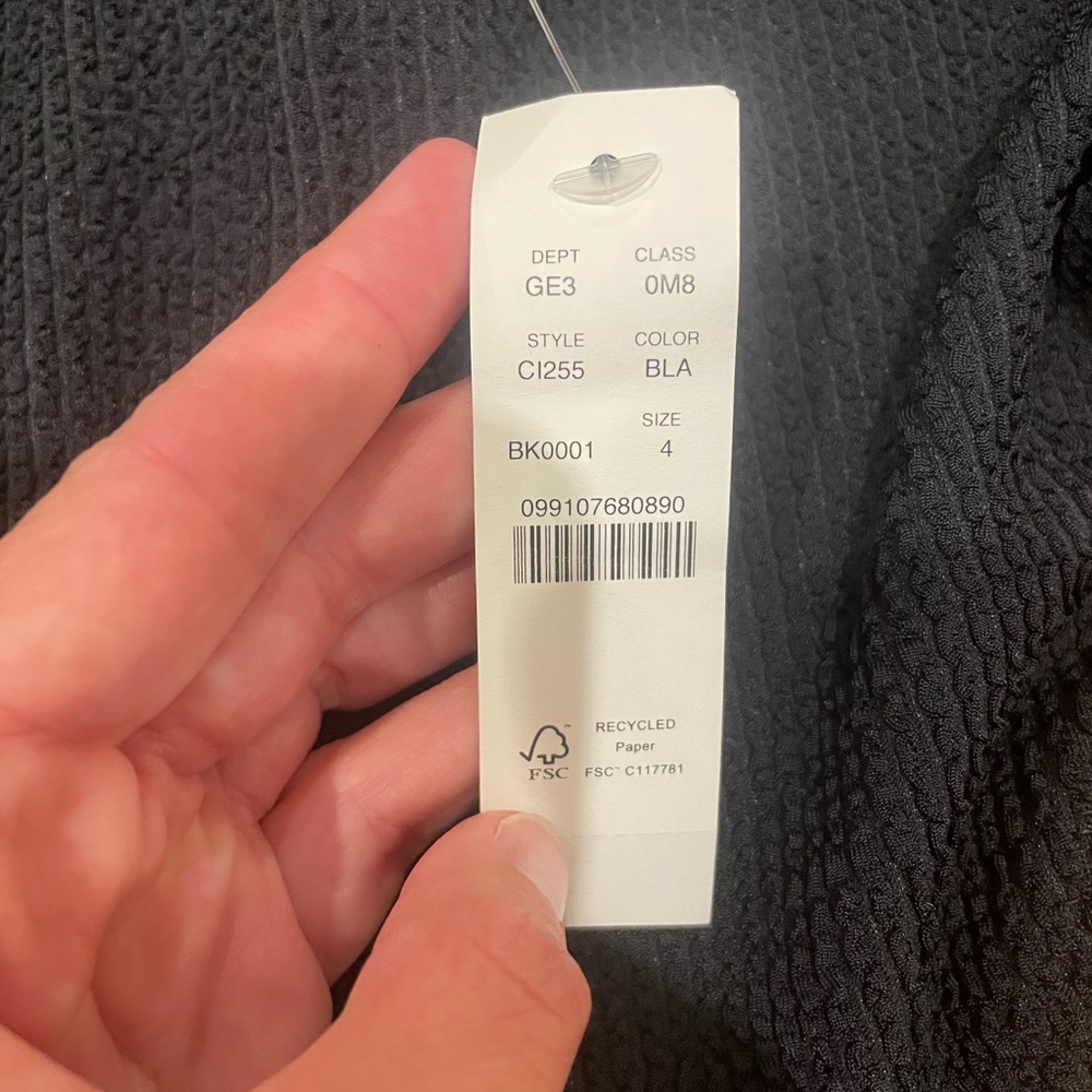 J. Crew Black One Piece Swimsuit - Brand New - Picture 3 of 6